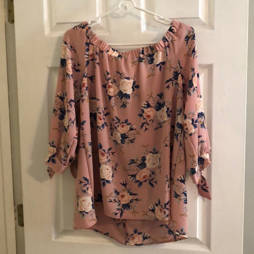 Off the shoulder Floral blouse